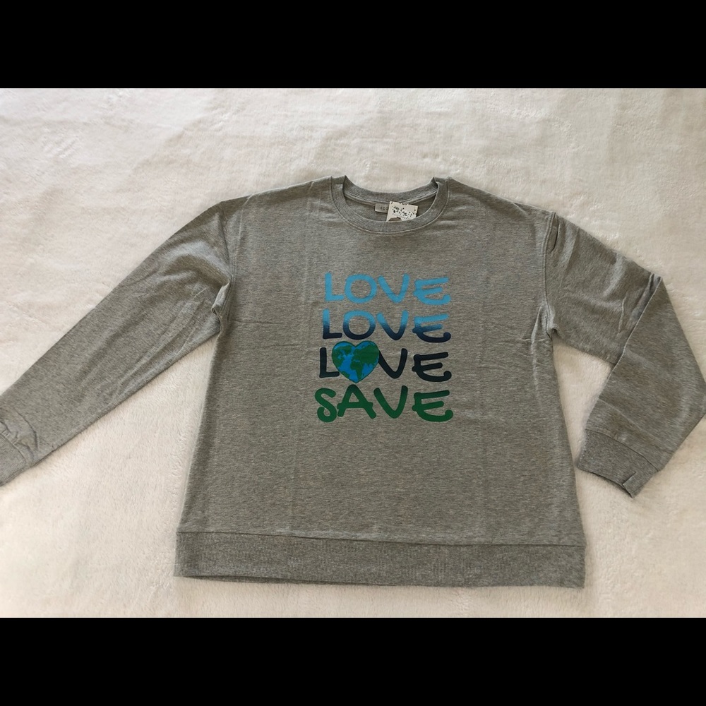 Ecothreads sweatshirts Love Save 🌎